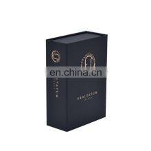 Custom Logo Paper Gift Box Packaging Storage Luxury Black Book Style Cardboard Paper Perfume Box Cases thumbnail-3