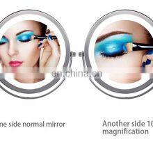 Hot Selling Double-sided Stainless Steel 6X 7X Cosmetic Mirror Household Extendable Free Standing Mirror Bathroom Makeup Mirror thumbnail-4