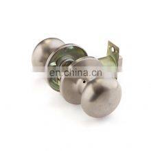 Satin Stainless Steel Passager Two Round Ball Dummy Knob Tubular Door Lock thumbnail-1