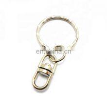 Hard Firm Without Deformation Metal Iron Swivel Key Chain Round Ring Stainless Steel Swivel Hooks With Split Key Ring thumbnail-1