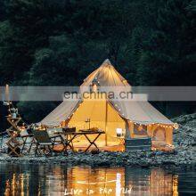 Hot Sale Large Family Luxury Cotton Canvas Tent With Stove Hole Waterproof Glamping Luxury Bell Tent Emporer Bell Tent thumbnail-1