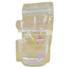 200 ML Baby Food Plastic Liquid Breast Milk Storage Bag With Double Zip Lock