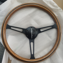 Wooden Material Steering Wheel 15'' ø380mm With Good Quality thumbnail-3