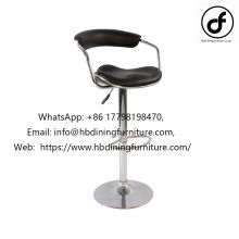 PU leather seat metal base lifting bar chair stool