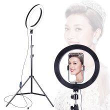 12 Inch LED Selfie Ring Light With Tripod 3 Lighting Modes 10 Brightness Levels 180 LED Bulbs thumbnail-3
