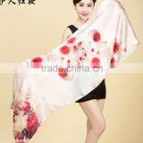 2015 Latest Custom Women Printed Silk Satin Scarf thumbnail-4