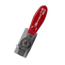 HAMAI BSS-01-10Rc Series Stainless Steel 316 Pneumatic Air Ball Valve for Kitchen Gas Shut-Off Water Oil Flow Control Valves thumbnail-1