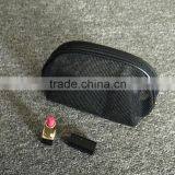 Semicircular Transparent Makeup Bags Black Net Hollow Cosmetic Bag Makeup Websites thumbnail-2