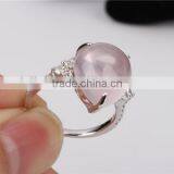 OEM Solid Lapis Prong Set Center 18k White Gold 750 Ring Jewelry thumbnail-5