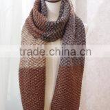 New Fashion Patchwork Wool Knitted Unisex Man Woman Winter Scarf thumbnail-6