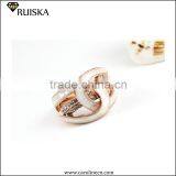2015 Caroline New Design Mother Of Pearl Diamond Inlay Crown Ring thumbnail-2