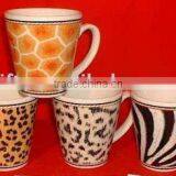 Factory Outlet V Shaped Full Decal Printing Christmas Ceramic Porcelain Mug Cup thumbnail-1