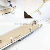 2016 Zhongshan Two Arms Fabric Shade Fancy Wall Light for Home Chrome Polished Wall Light Home Funiture thumbnail-4