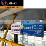 High quality transparent advertising board in bus