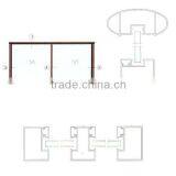 Australian Standard Aluminum Balcony Staircase Handrail
