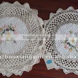 Handcraft Crochet Round Cotton Lace Tablecloths Place Mats