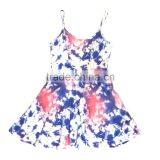 Hot Sales Floral Printing Cotton Ladies Beach Dress