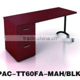 Mordern modular 4' work table with pedestal /Black leg PAC-TT48fA-MAH/BLK