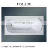 DBT3076 Popular Acrylic Cheap Small Deep Bathtub