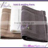 Hotel Bath Mats With Interwoven Hotel Logo, White Bath Mats for Hotels, Spas thumbnail-1