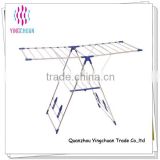 Stainless steel metal clothes movable foldable racks