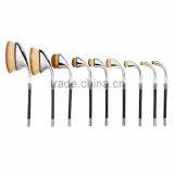 Synthetic hair 9 pieces golf brush custom face makeup brush