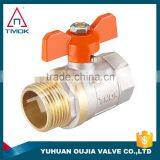 Factory Stock Brass Ball Valve Price TMOK Brand Size 1/2'' to 1'' BSP Thread Iron Handles With Pvc Credit Insurance Support Quality Choice thumbnail-5