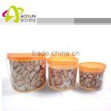 PP Transparent Dry Food Storage Container, Plastic Storage Box With Colorful Lid thumbnail-5