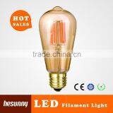 Golden Tinted Glass Shell ST64 Vintage LED Filament Bulb