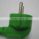 European Standard 16A 250V Angled Type Green SEMKO Plug thumbnail-1