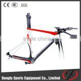 Dengfu Bike Frame, Carbon Bike Frame tt Bike Paint Red, Size 50/52/54/56