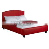 bed leather bed modern bed bedroom furniture, pink leather bed frame, red leather bed frame