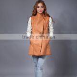 Women Real Leather Fur Vest / Lamb Fur Vest For Lady thumbnail-2