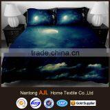 Romantic White Moon and Clouds Print 4-Piece Duvet Cover Sets /Galaxy Bedding thumbnail-1