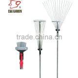 15 Tine Adjustable Garden Steel Zinc Coated Rake