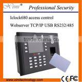 High Quality Linux System Biometric Access Control TCP/IP Iclock680 Standalone Fingerprint Reader Time Attendance