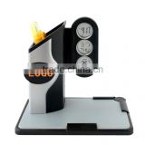 3 in 1 multi l lcd pen holder with digital calendar clock with note pad