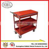 3 Trays Metal Rolling Garage Cabinet Tool Trolley Cart With Wheels OEM/ODM (KBL-T25) thumbnail-1