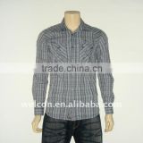 Latest OEM/ODM leisure 100% cotton classic trendy plaid men shirt