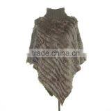 Rabbit Fur Cape Knitted Triangle Fur Cape,KZ14087 thumbnail-4
