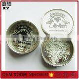 Business Promtional Gifts Tin Box Metal Letter Custom Shape Paper Clips thumbnail-2