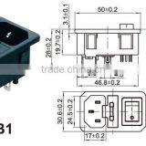 Desk Power Socket,Gold Plated RCA Male Connectors for Video Cable thumbnail-2