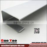 6000 Series Silver Anodized U Channel Aluminum Extrusion Profile thumbnail-2