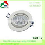 Popular High Power 7W Very Bright Led Ceiling Light