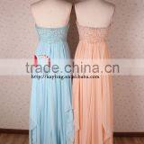 Elegant Backless 2015 Evening Gown Ladies Long Evening Party Wear Gown thumbnail-5