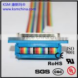 KSM DB Terminal wire & cable harness custom 2.54mm wire to board idc flat cable assembly