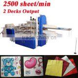 Fastest 2500 Piece Italy Design Automatic High Speed Napkin Cutting Machine