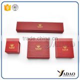 Wholesale China factory of packaging boxes with gold hot stamping logo handmade paper storage box for jewelry