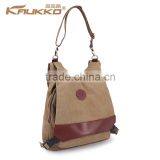 High Quality Canvas Shoulder Bag Convert to a Backpack From a Shoulder Bag Canvas Tote Bag for Girls thumbnail-2