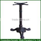 2016 China Wholesale Furniture Bistro 3 Way Cast Iron Metal Dining Table Base for Sale